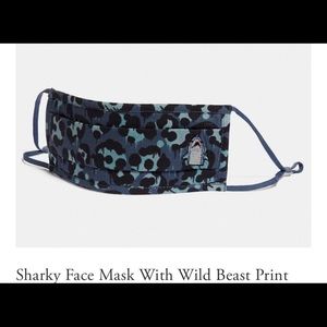 NWT Coach Sharky Face Mask With Wild Beast Print